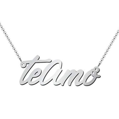 Script Name Necklace in Sterling Silver