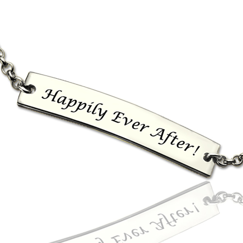 Bar Bracelet For Mom Sterling Silver