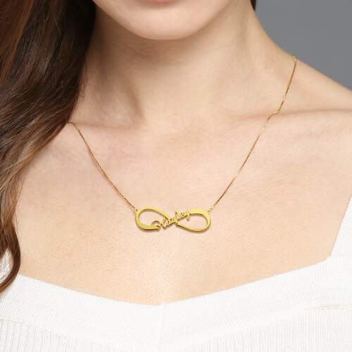 Infinity Name Necklace 18K Gold Plated