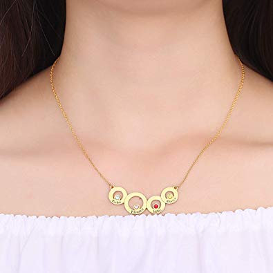 Classic Circles Necklace 18k Gold Plated