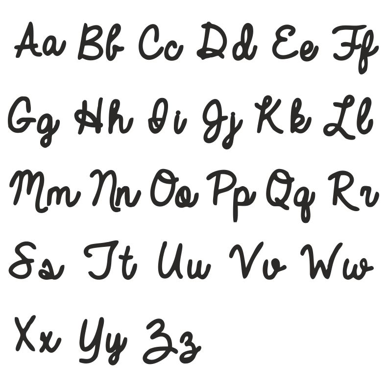 CURSIVE FONT